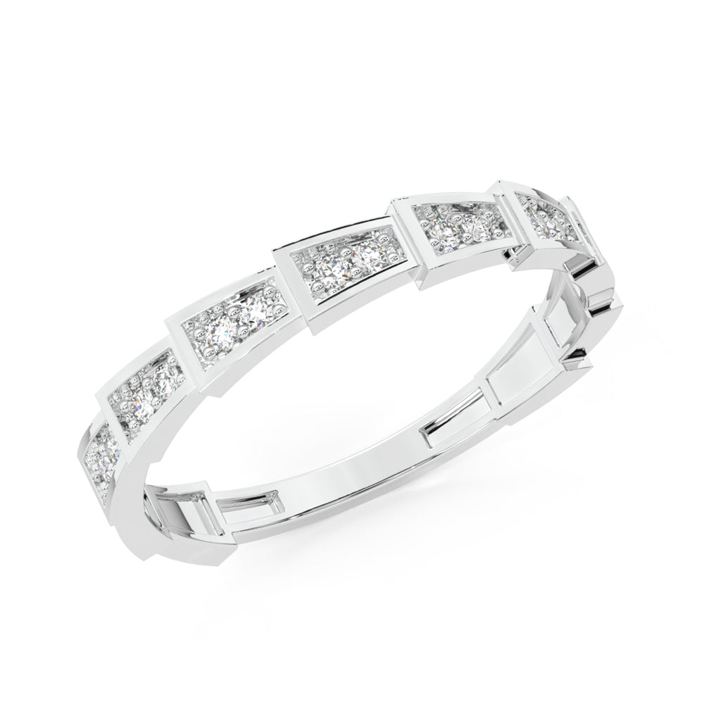 CLARA 925 Sterling Silver Eternity Band Ring 