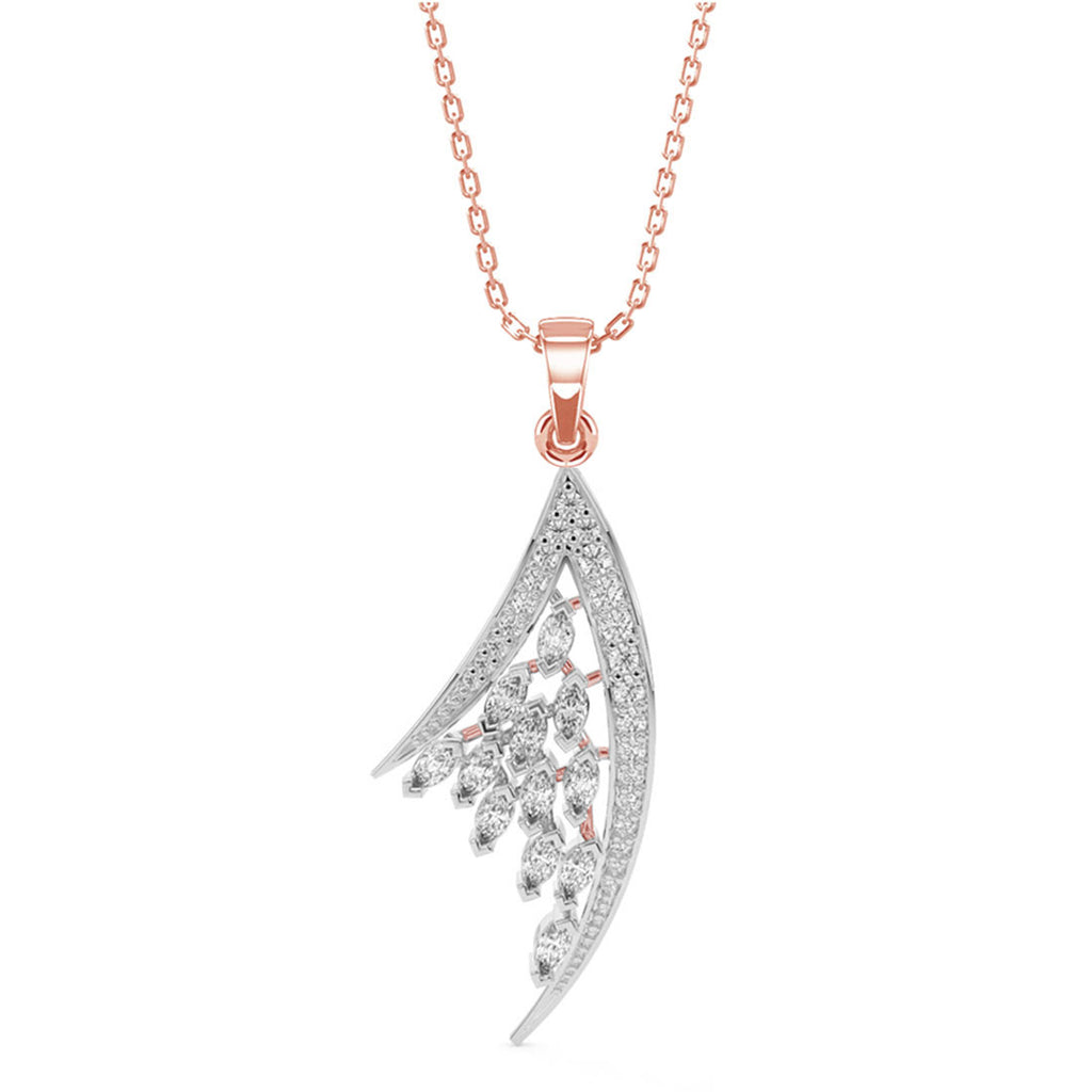 CLARA 925 Sterling Silver Lily Pendant Chain Necklace 