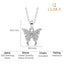 Silver Fia Butterfly Pendant Chain