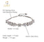 CLARA Made with Swiss Zirconia 925 Sterling Silver Rico Solitaire Bracelet Gift for Women and Girls