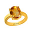 Certified Citrine Sunehla Prongs Panchdhatu Ring 4.8cts or 5.25ratti