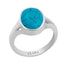 Certified Turquoise Firoza Line Zoya Silver Ring 9.3cts or 10.25ratti