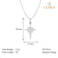 CLARA 925 Sterling Silver Star Jesus Pendant Chain Necklace 