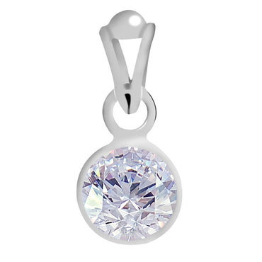 Certified Zircon Silver Pendant 9.3cts or 10.25ratti