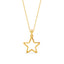 Silver Azra Star Pendant Chain Necklace