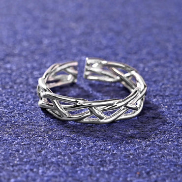 CLARA Pure 925 Sterling Silver Bold Finger Ring 