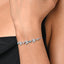 CLARA 925 Pure Silver Blue Butterfly Hand Bracelet