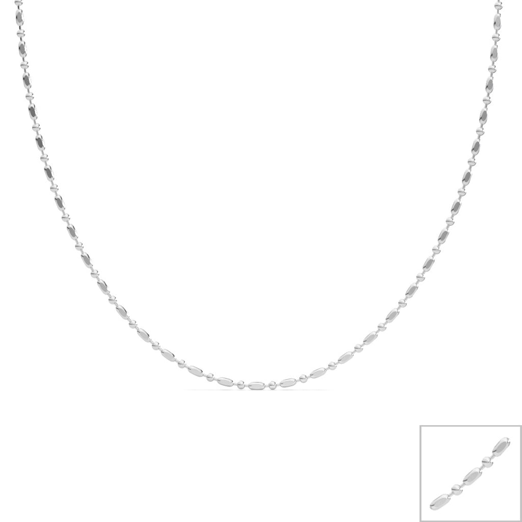 Silver Designer Chain in 18 inches