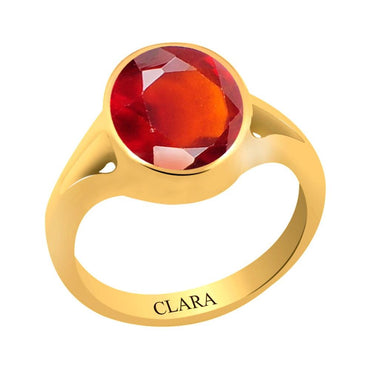 Certified Gomed Hessonite Zoya Panchdhatu Ring 4.8cts or 5.25ratti