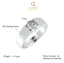 CLARA Pure 925 Sterling Silver Luca Adjustable Ring Gift for Men and Boys