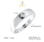 CLARA Pure 925 Sterling Silver Classic Adjustable Ring Gift for Men and Boys