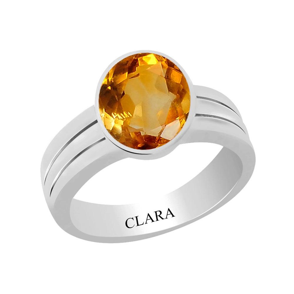 Certified Citrine Sunehla Stunning Silver Ring 8.3cts or 9.25ratti