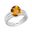 Certified Citrine Sunehla Stunning Silver Ring 3.9cts or 4.25ratti