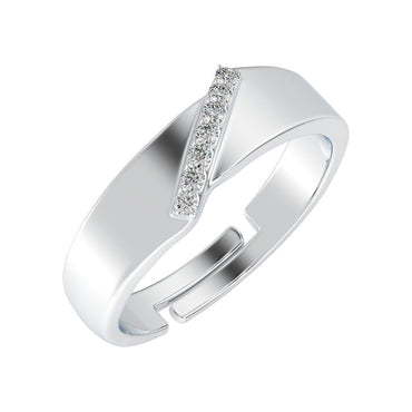 CLARA Pure 925 Sterling Silver Monte Adjustable Ring Gift for Women and Girls