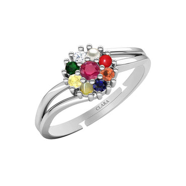 Clara-925-Sterling-Silver-Natural-Certified-Navaratna-Stone-Original-Nine-Planets-Adjustable-Ring-for-Women-and-Girls