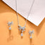 Silver Bow Knot Jewellery Set