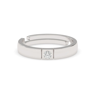 CLARA Real 925 Sterling Silver Elias Band Ring 