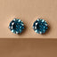CLARA 925 Sterling Silver Sky Blue Studs Earrings Gift for Kids Girls