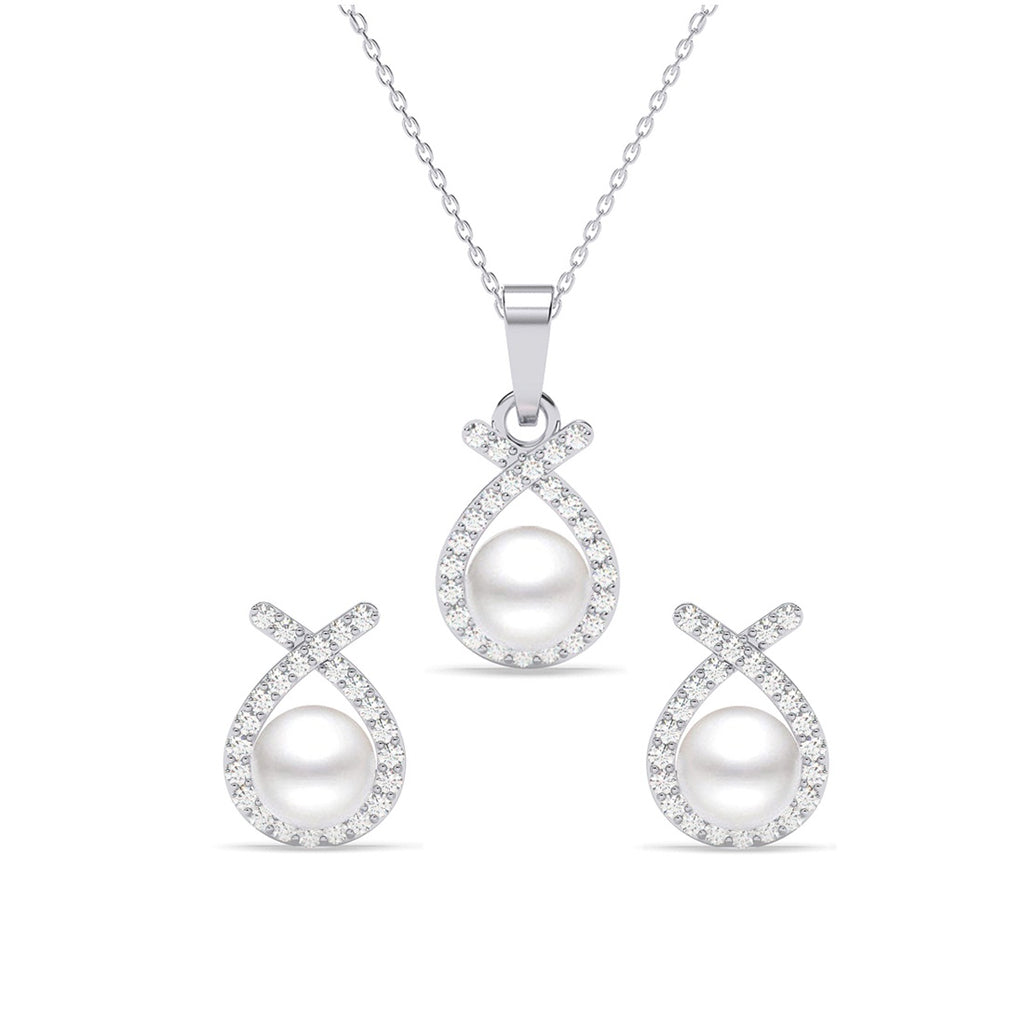 Silver Asal Freshwater Pearl Jewellery Set