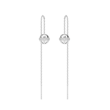 Silver Ball Sui Dhaga Threader Earrings
