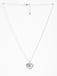CLARA 925 Sterling Silver Blue Heart Pendant Chain Necklace 