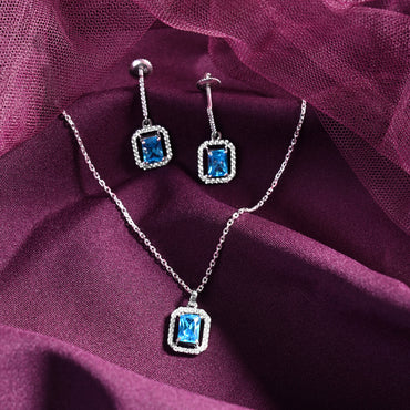 Silver Azul Jewellery Set