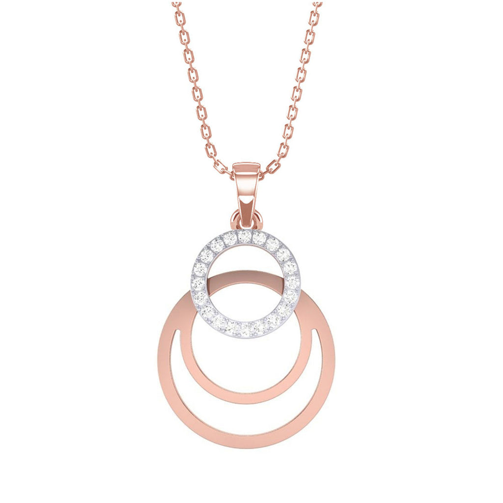 CLARA 925 Sterling Silver Irina Pendant Chain Necklace 