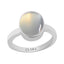 Certified Moonstone Elegant Silver Ring 6.5cts or 7.25ratti