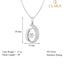 CLARA 925 Sterling Silver Rosa Pendant Chain Necklace 