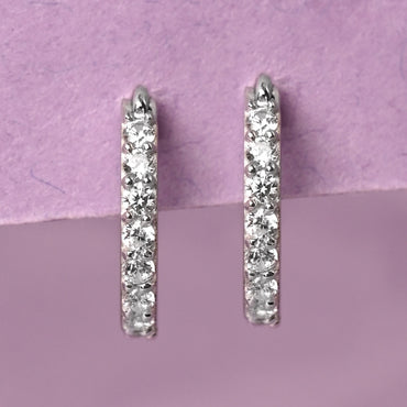 CLARA 925 Sterling Silver Classic Hoop and Huggies Bali Earrings 