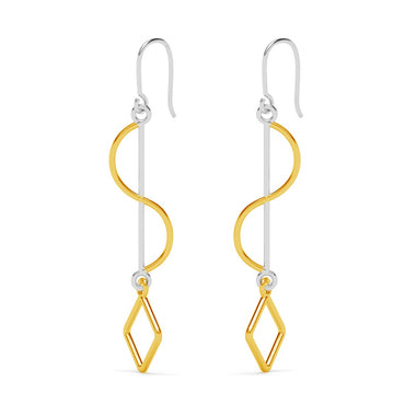 Silver Freya Long Earrings