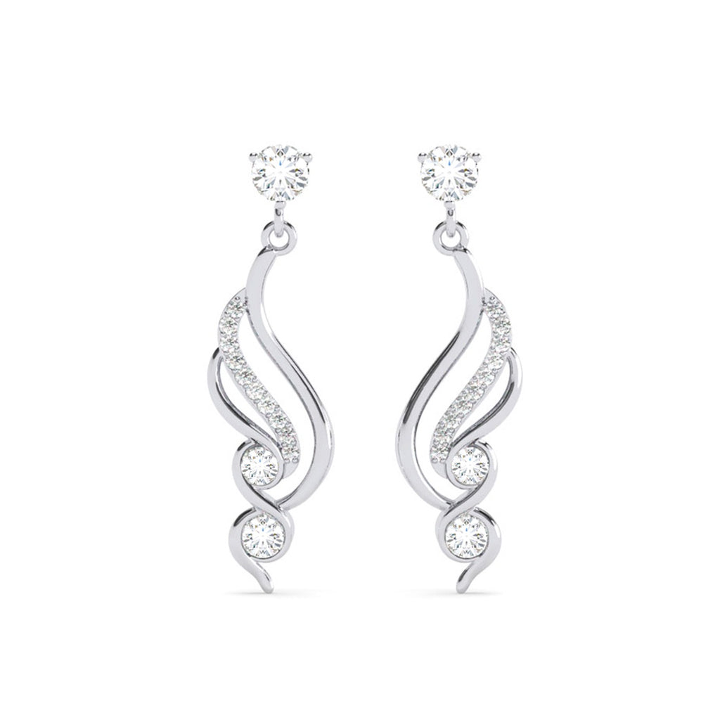 Silver Swirl Earrings