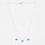 Silver Orsa Blue Solitaire Jewellery Set