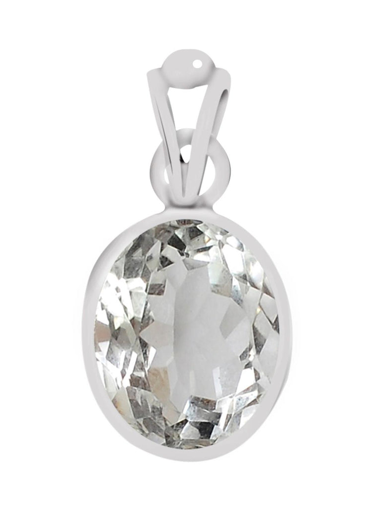 Certified Crystal (Isphetic) Silver Pendant 6.5cts or 7.25ratti