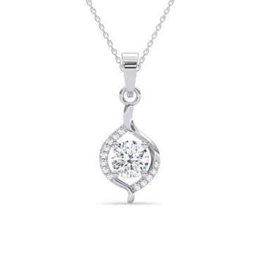 Silver Etta Solitaire Pendant Chain