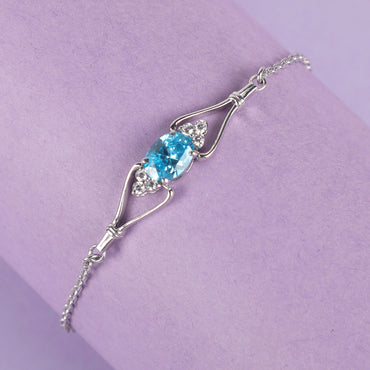 CLARA 925 Sterling Silver Topaz Bracelet
