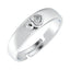 CLARA Pure 925 Sterling Silver Spade Adjustable Ring Gift for Men and Boys