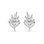 Silver Esma Leaf Stud Earrings