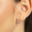 CLARA 925 Sterling Silver Tica Earrings with Screw Back 