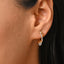 CLARA 925 Sterling Silver Twisted Hoop Bali Earrings 