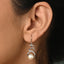 Silver Morsal Real Pearl Drop Earrings