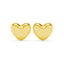 Silver Stella Golden Heart Stud Earrings