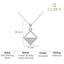 Silver Zeta Square Pendant Chain