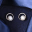 Silver Zola Real Pearl Stud Earrings