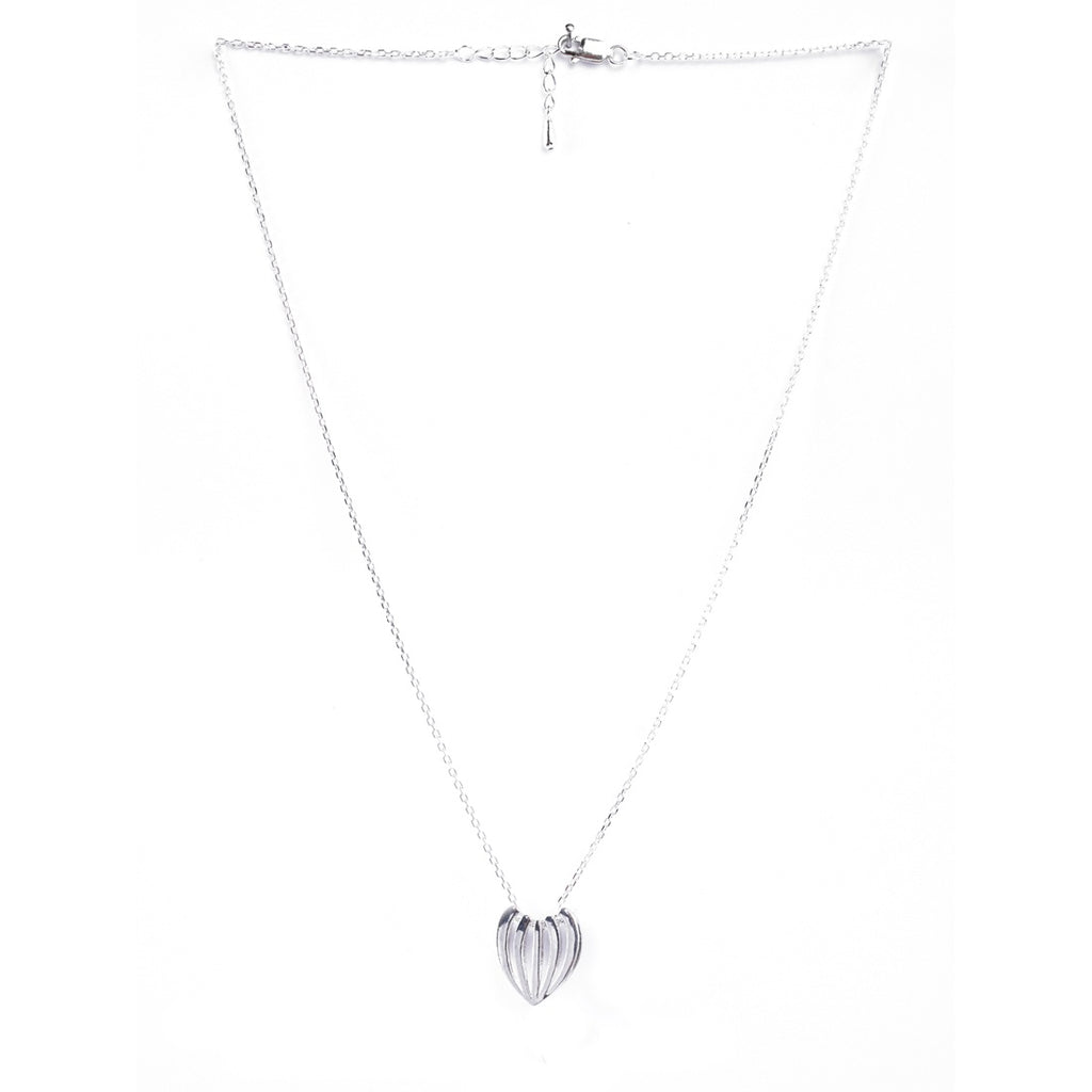 Silver Asma Pendant Chain Necklace