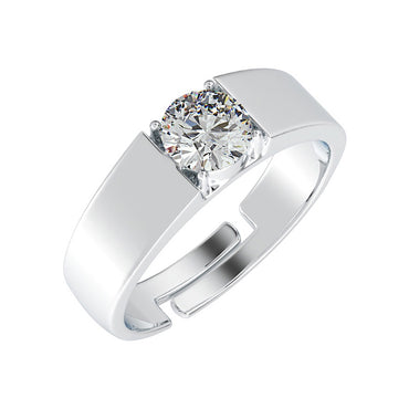 CLARA Pure 925 Sterling Silver Luca Adjustable Ring Gift for Men and Boys