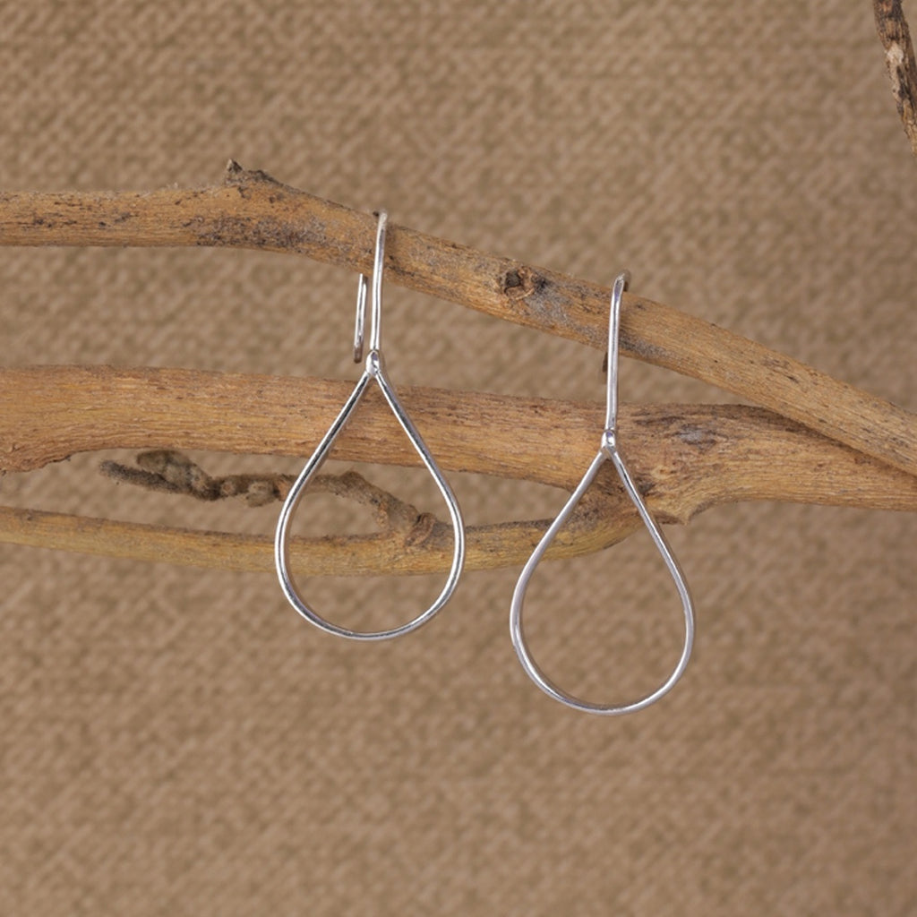 Silver Tica Dangler Earrings