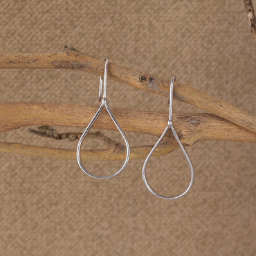 Silver Tica Dangler Earrings