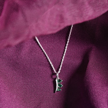 Silver Reina Pendant Chain Necklace