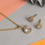 CLARA 925 Sterling Silver Talia Pendant Earring Chain Jewellery Set 